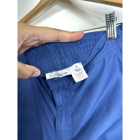 Croft & Barrow Shorts Womens Navy Blue High Waist Size 14 - Picture 7 of 8